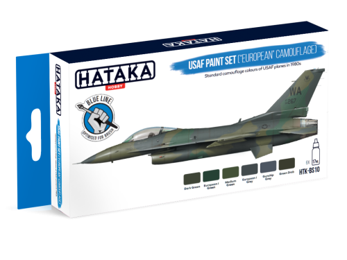 USAF European Camouflage paint set 6x17ml Hataka HTK-BS10