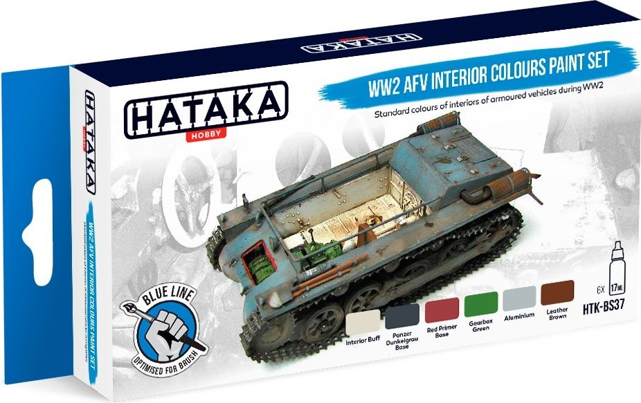 Zdjęcie Zestaw farb WW2 AFV Interior Colours 6x17ml Hataka HTK-BS37