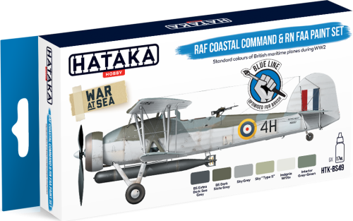 RAF Coastal Command & RN FAA paint set 6x17ml Hataka BS49