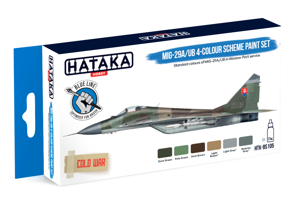Zdjęcie Zestaw farb MiG-29A/UB 4-colour scheme 6x17ml Hataka BS105