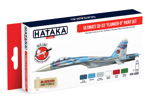 Ultimate Su-33 "Flanker-D" paint set 6x17ml Hataka HTK-AS83