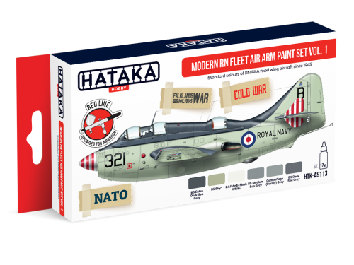 Modern RN Fleet Air Arm Paint Set Vol. 1 6x17ml Hataka HTK-AS113
