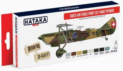 Swiss Air Force Paint Set (WW2 period) 8x17ml Hataka AS15