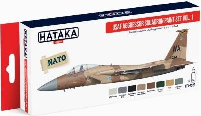 USAF Aggressor Squadron Paint Set Vol. 1 8x17ml Hataka AS29