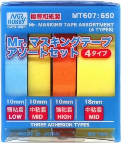 Masking tape set (4 types) Mr. Hobby MT607