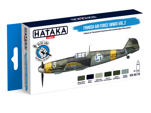 Finnish Air Force (WWII) Paint Set Vol. 2 6x17ml Hataka HTK-BS118