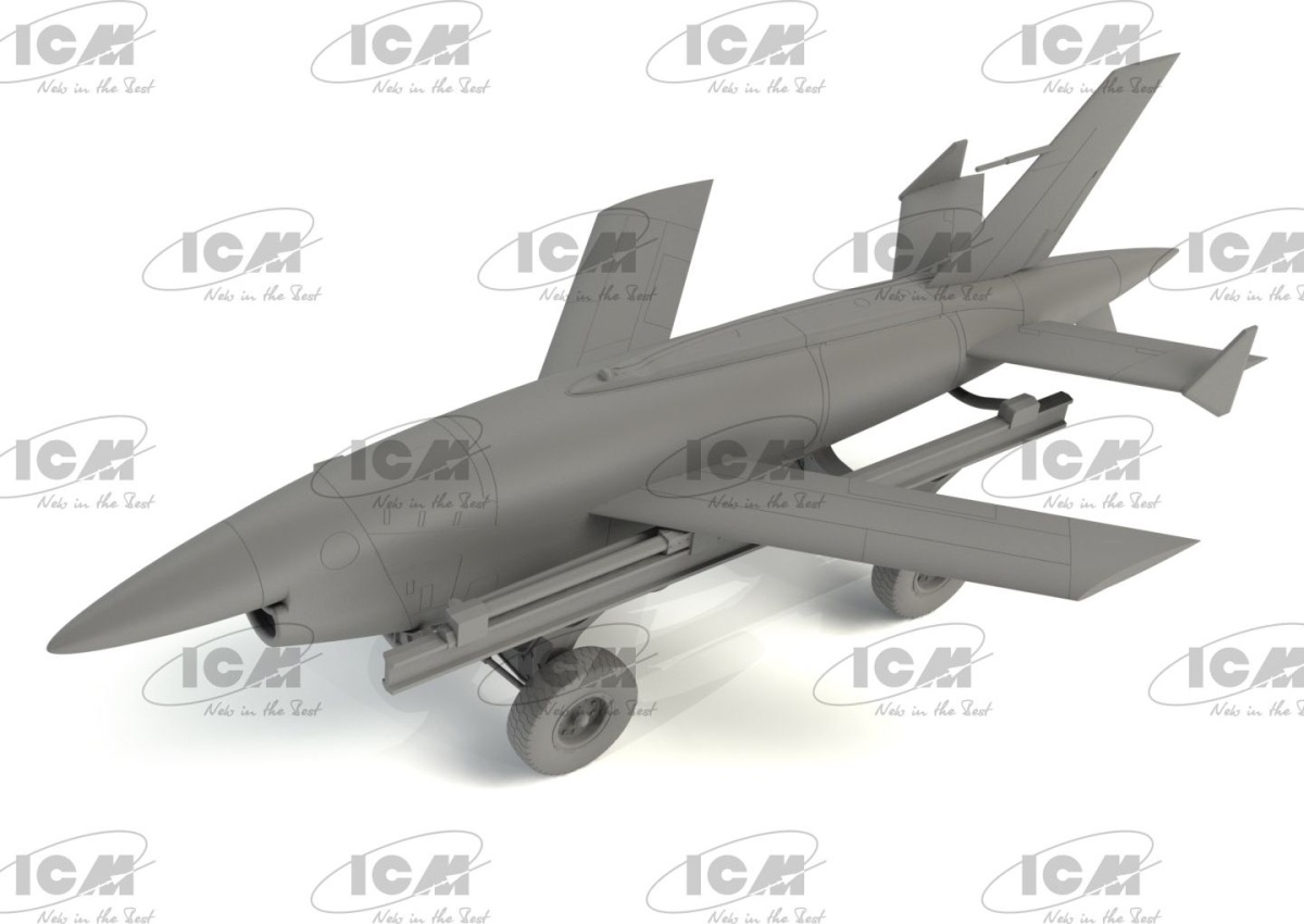 Zdjęcie BQM-34A (Q-2C) Firebee z przyczepą 1:48 ICM 48401
