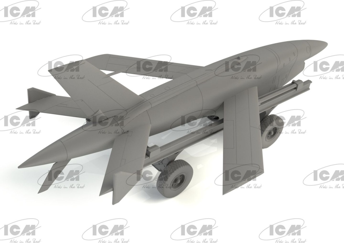 Zdjęcie BQM-34A (Q-2C) Firebee z przyczepą 1:48 ICM 48401