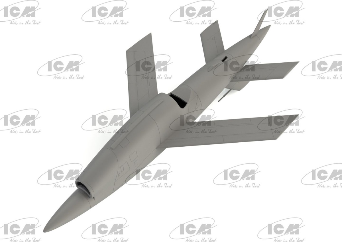 Zdjęcie BQM-34A (Q-2C) Firebee z przyczepą 1:48 ICM 48401