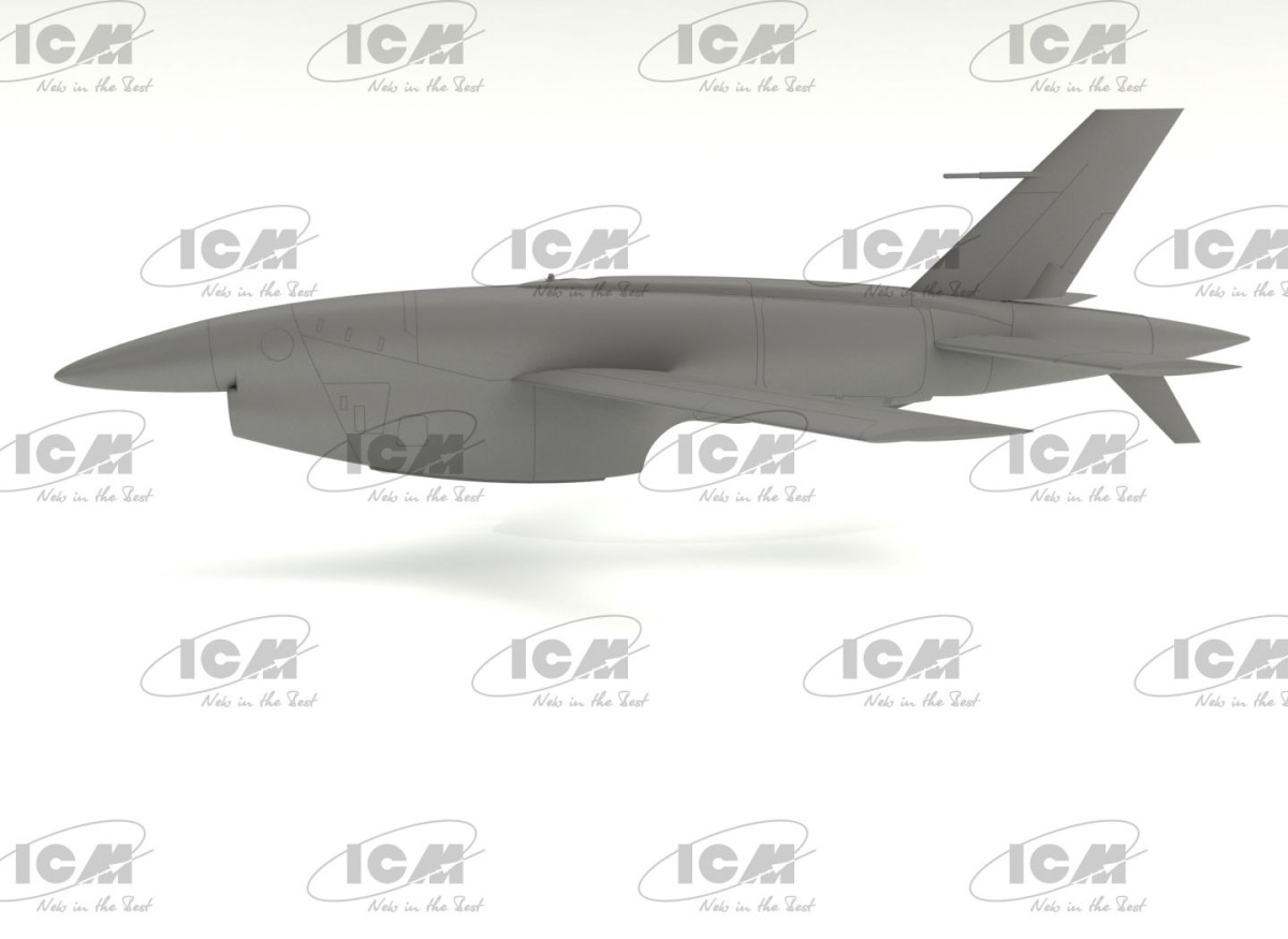 Zdjęcie BQM-34A (Q-2C) Firebee z przyczepą 1:48 ICM 48401