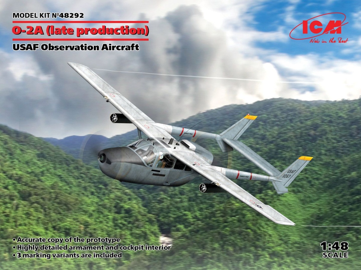 Zdjęcie O-2A Skymaster (późna produkcja) 1:48 ICM 48292