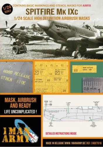 Supermarine Spitfire Mk IXc 1:24 1 Man Army 24DET016