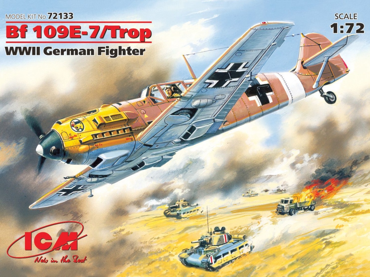 Zdjęcie Messerschmitt Bf 109E-7/Trop 1:72 ICM 72133