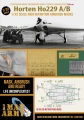 Zdjęcie Maski do aerografu Horten Ho229 A/B 1:32 1 Man Army 32DET050