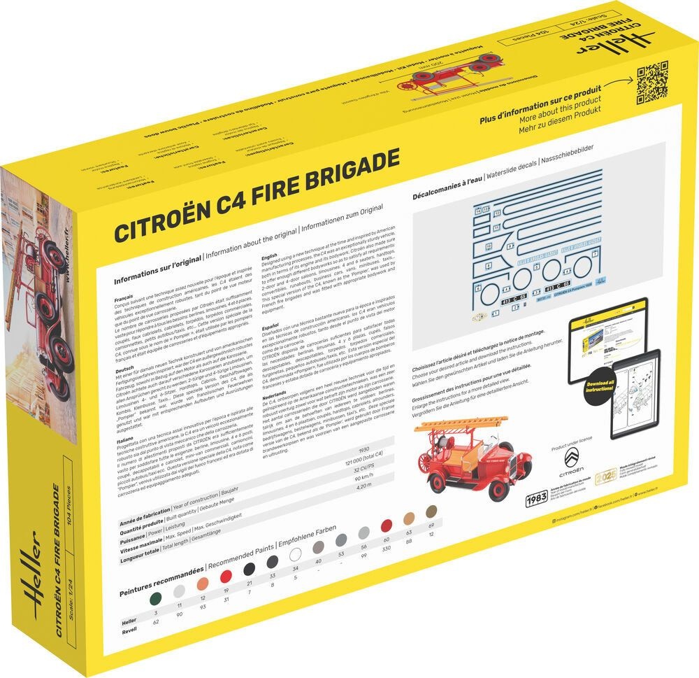 Zdjęcie Citroën C4 Fire Brigade 1:24 Heller 80733