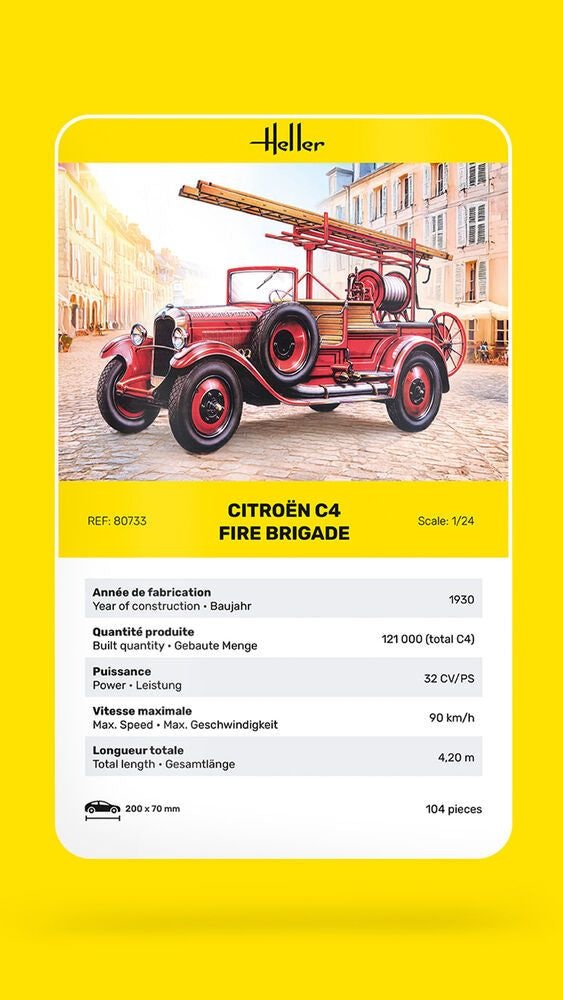 Zdjęcie Citroën C4 Fire Brigade 1:24 Heller 80733