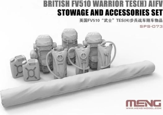 Zdjęcie British FV510 Warrior TES(H) AIFV Stowage and Accessories Set 1:35 Meng SPS-073