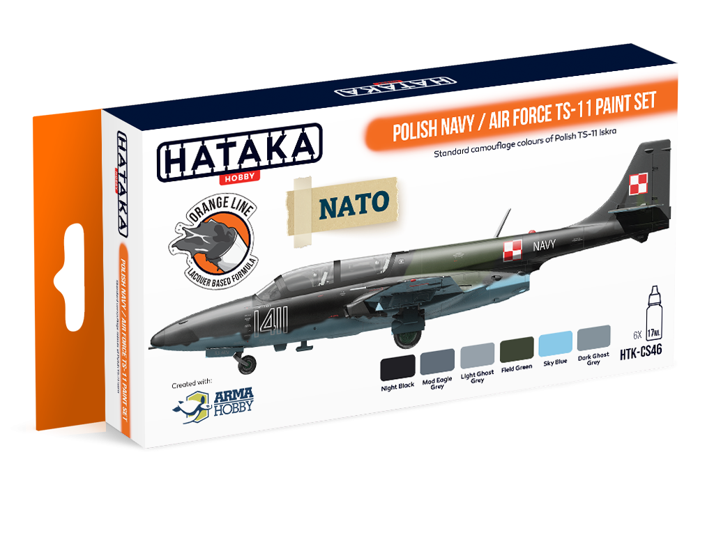 Zdjęcie Zestaw farb Polish Navy / Air Force TS-11 6x17ml Hataka HTK-CS46