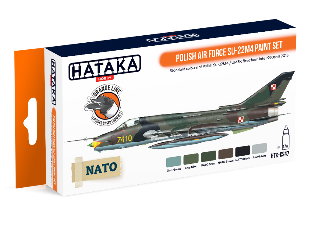 Zdjęcie Zestaw farb Polish Air Force Su-22M4 6x17ml Hataka HTK-CS47