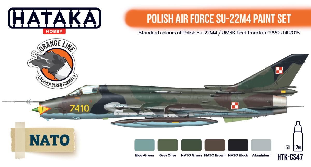 Zdjęcie Zestaw farb Polish Air Force Su-22M4 6x17ml Hataka HTK-CS47