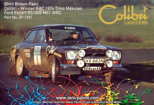 Zero Paints ZP-1351 Brown Ford Escort MKI RS1600 (Colibri Lighters) 60ml paint ZP1351