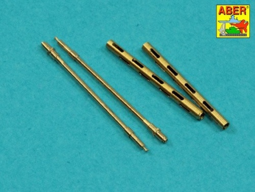 Set of 2 barrels for British Browning Mk 2 .303 air machine guns without flame suppressors 1:32 ABER A32018