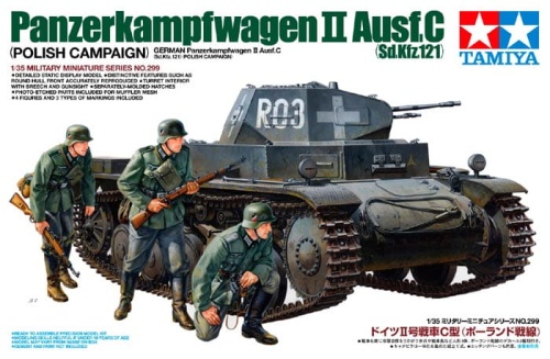 German Panzerkampfwagen Ⅱ Ausf.C (Sd.Kfz.121) (Polish Campaign) 1:35 Tamiya 35299
