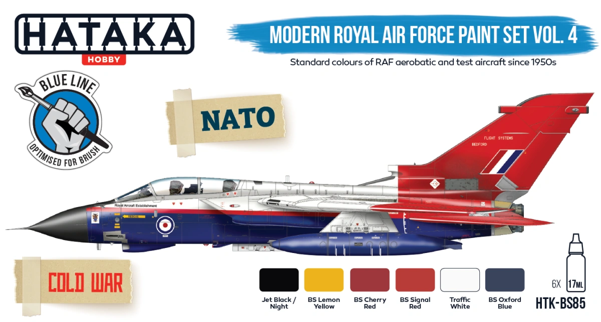 Zdjęcie Zestaw farb Modern Royal Air Force Paint Set Vol. 4 6x17ml Hataka HTK-BS85