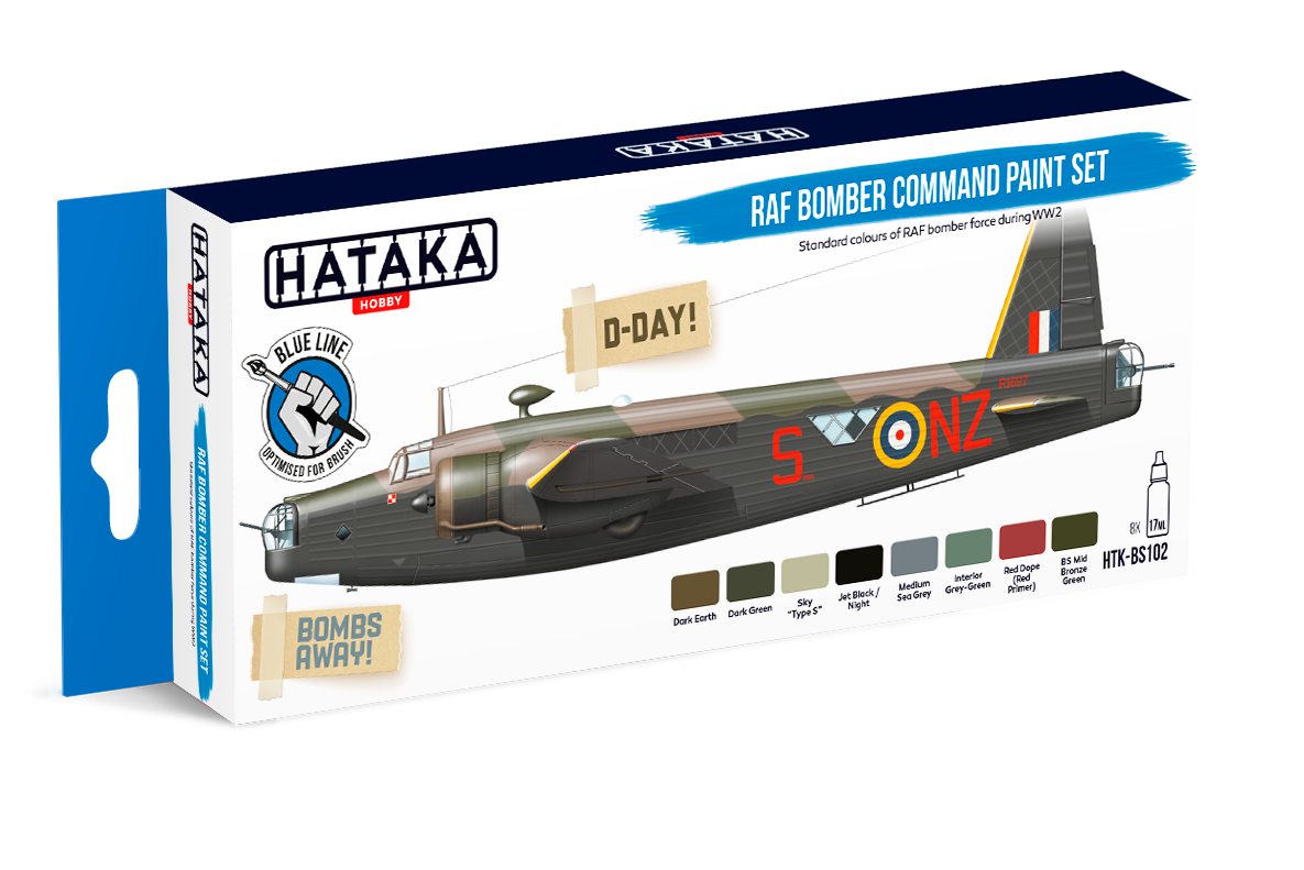 Zdjęcie Zestaw farb RAF Bomber Command 8x17ml Hataka BS102