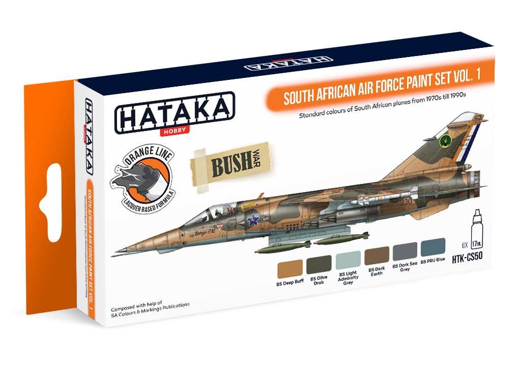 Zdjęcie Zestaw farb South African Air Force Paint Set Vol. 1 6x17ml Hataka HTK-CS50