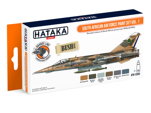 South African Air Force Paint Set Vol. 1 6x17ml Hataka HTK-CS50