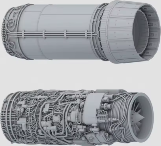 Zdjęcie Dassault Mirage 2000 C - silniki i fotele (wydruki 3D) 1:32 Zimi Model TC3D011