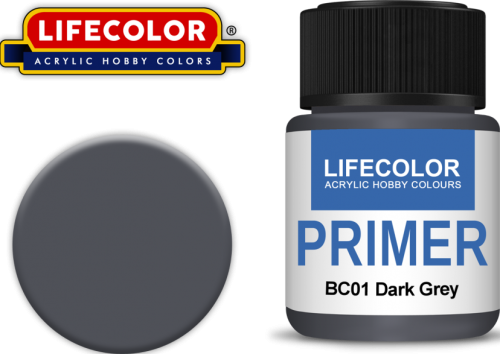 Lifecolor BC01 Panzer Dark Grey 22ml paint BC01
