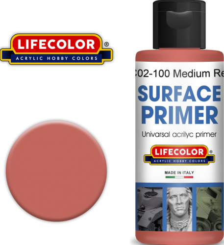 Lifecolor BC02-100 Medium Red 100ml paint BC02100