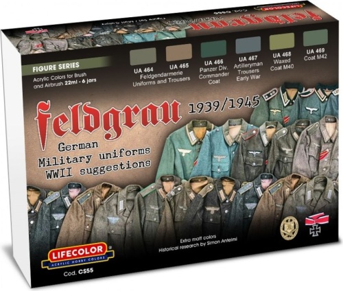 Feldgrau Suggestions 1939-1945 paint set 6x22ml Lifecolor CS55