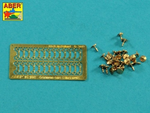 Single-motor nuts with turned supports (26 pcs.) 1:16 ABER 16108