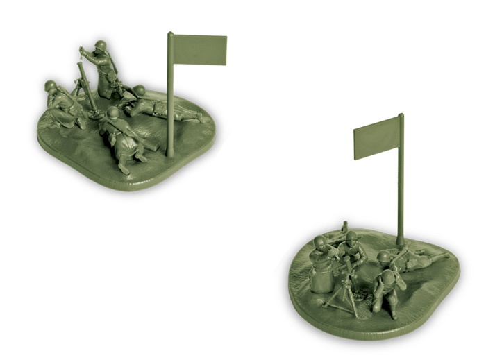 Zdjęcie Radziecki moździerz 82 mm z załogą (zima) 1:72 Zvezda 6208