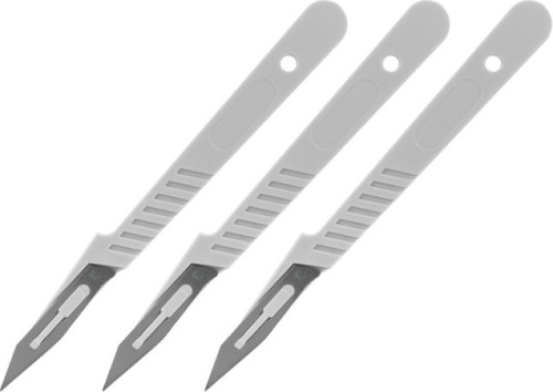 Shesto PKN1007-3 disposable scalpel set (3 pcs.)