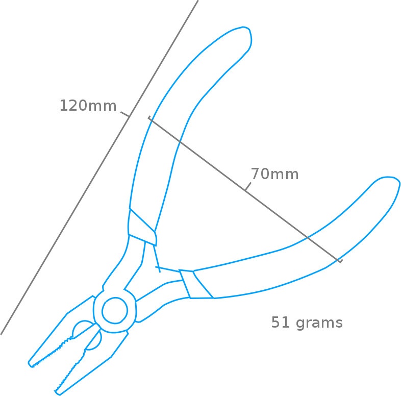 Zdjęcie Szczypce uniwersalne płaskie (125 mm) Shesto PPL6001