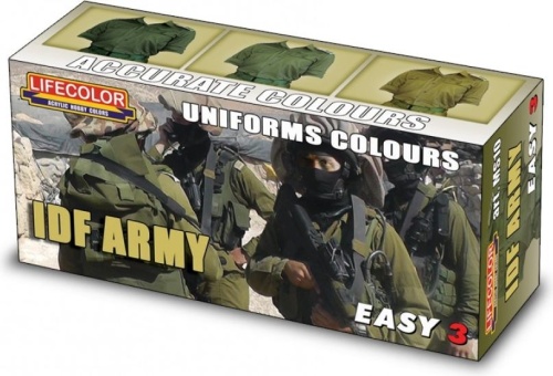 IDF Army paint set 3x22ml Lifecolor MS10