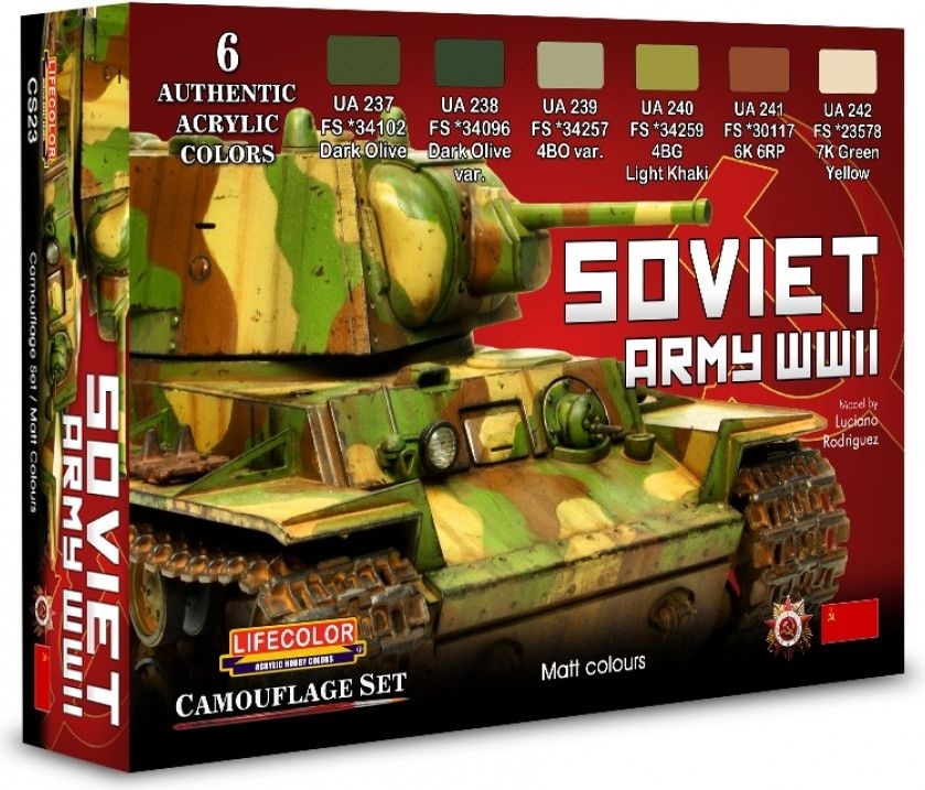 Zdjęcie Zestaw farb Soviet WWII Army 6x22ml Lifecolor CS23