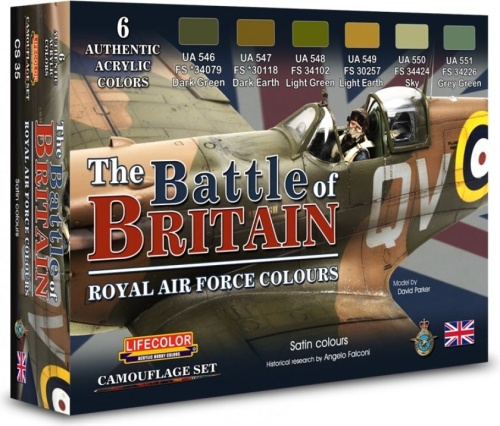The Battle of Britain paint set 6x22ml Lifecolor CS35