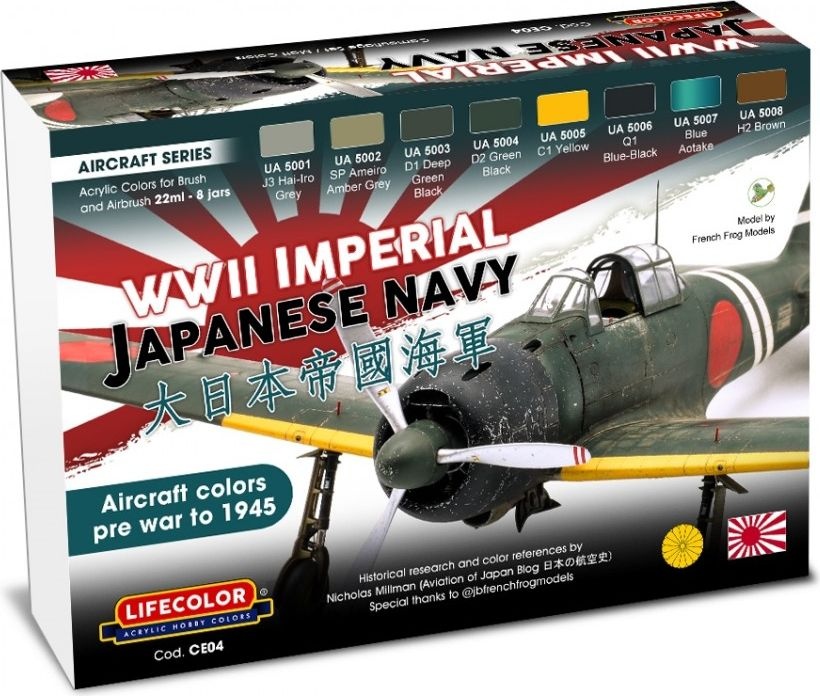 Zdjęcie Zestaw farb WWII Imperial Japanese Navy 8x22ml Lifecolor CE04