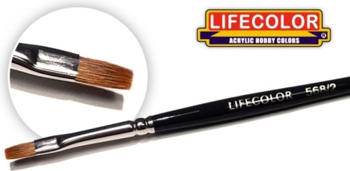Lifecolor marten bristle flat brush 2 TA5682
