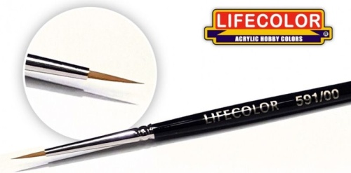 Synthetic modeling brush long bristle 00 Lifecolor TA59100