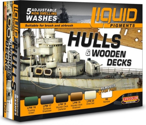 Hulls & Wooden Decks Paint Set 5x22ml Lifecolor LP04