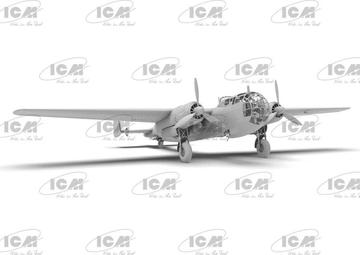 Zdjęcie Dornier Do 217K-2 z bombami szybującymi Fritz-X 1:48 ICM 48275
