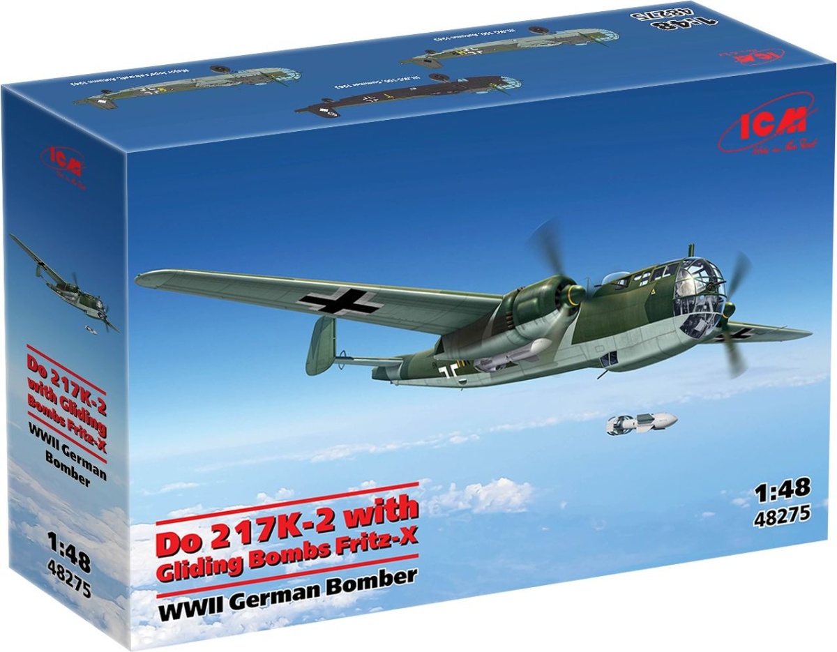 Zdjęcie Dornier Do 217K-2 z bombami szybującymi Fritz-X 1:48 ICM 48275