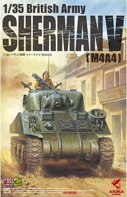 Zdjęcie Sherman V (M4A4) Armii Brytyjskiej 1:35 Asuka 35-016