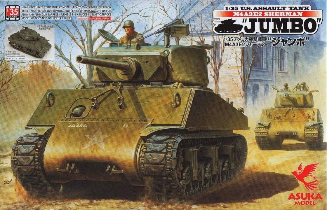 Zdjęcie M4A3E2 Sherman Jumbo 1:35 Asuka 35-021